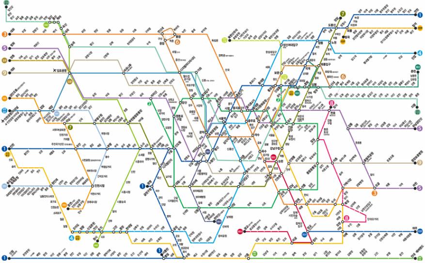 서울 지하철 노선도 개편 정보 한눈에 보기