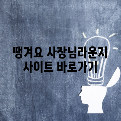 땡겨요 사장님라운지 사이트 바로가기