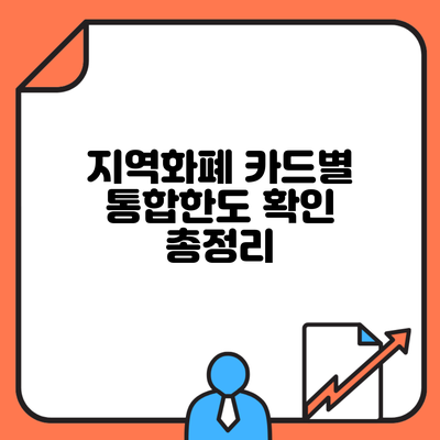 지역화폐 카드별 통합한도 확인 총정리