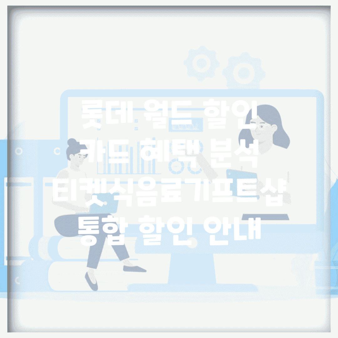 롯데 월드 할인 카드 혜택 분석 | 티켓/식음료/기프트샵 통합 할인 안내