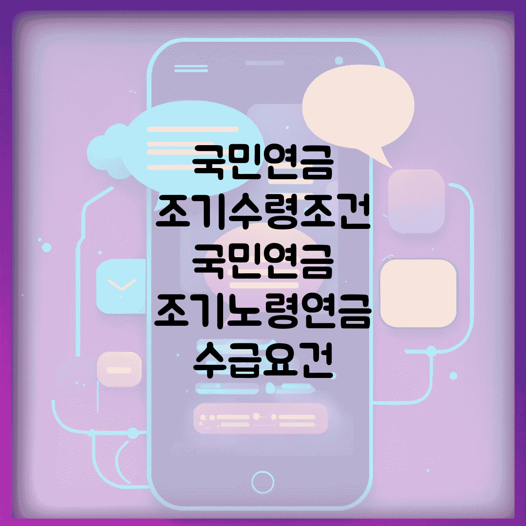 국민연금 조기수령조건 | 국민연금 조기노령연금 수급요건