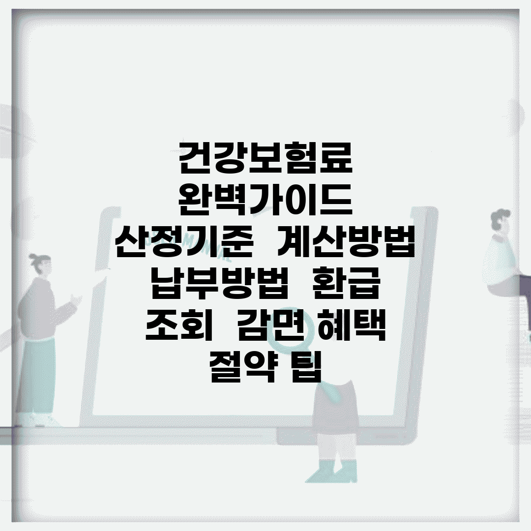 건강보험료 완벽가이드 | 산정기준 | 계산방법 | 납부방법 | 환급 조회 | 감면 혜택 | 절약 팁