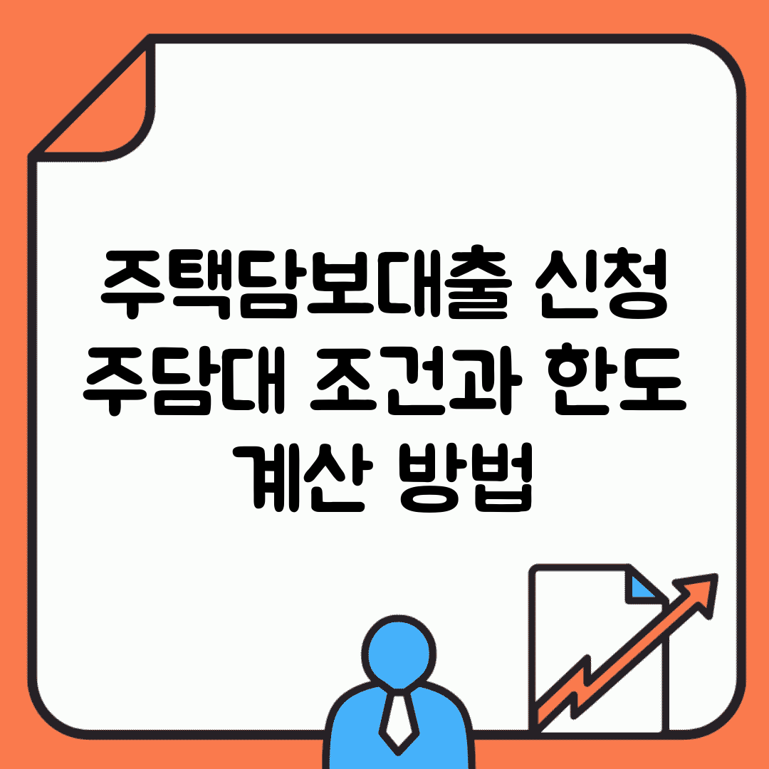 주택담보대출 신청 | 주담대 조건과 한도 계산 방법