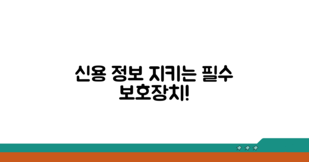 신용 정보 지키는 필수 보호장치