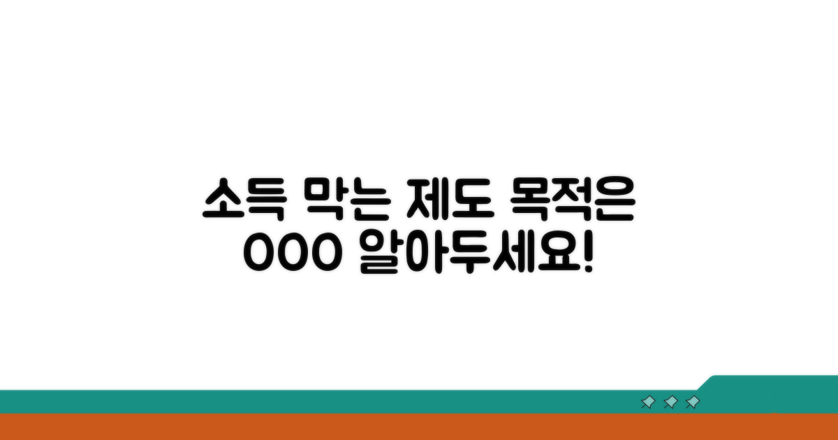 소득 감소 막는 제도 목적