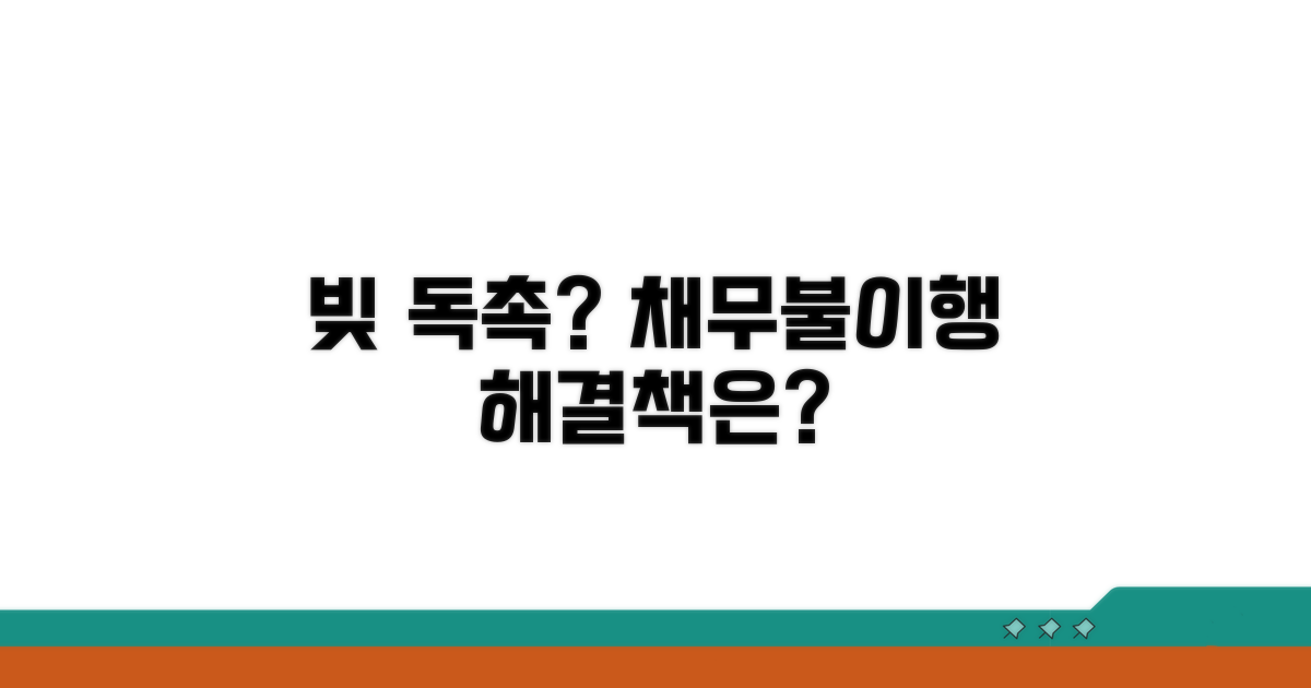 채무 불이행, 무엇부터 해야 할까?
