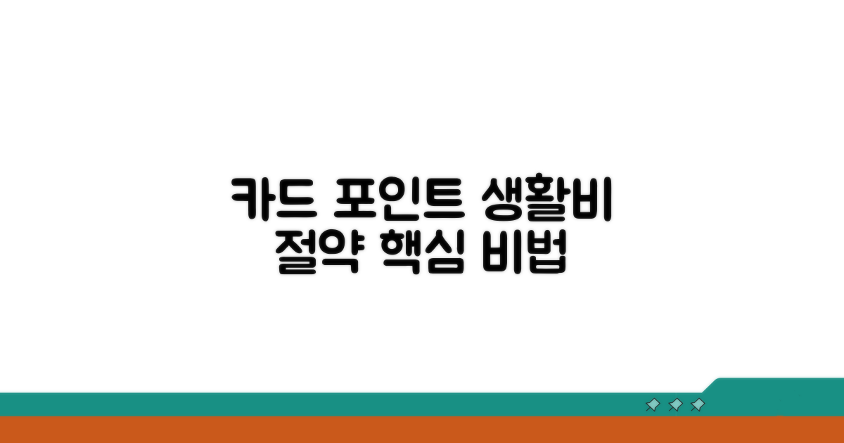 카드 포인트, 생활비 줄이는 실질적 방법