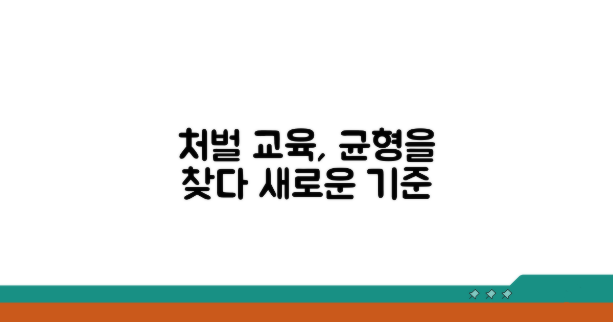 처벌 교육 강화 균형점