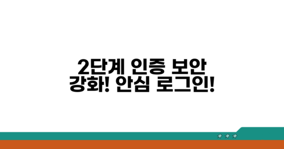 보안 강화, 2단계 인증으로 안심 로그인