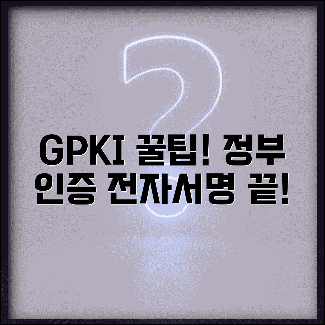 행정전자서명 GPKI 활용 | 정부 공개키 기반구조 이용