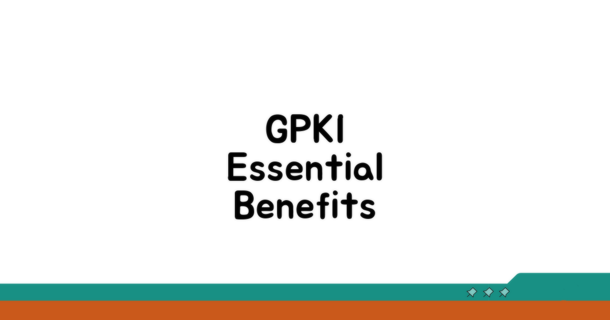 GPKI 기본 개념과 장점