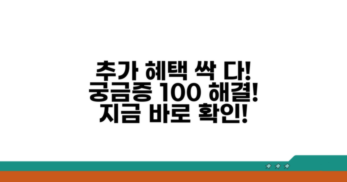 추가 혜택과 궁금증 해소