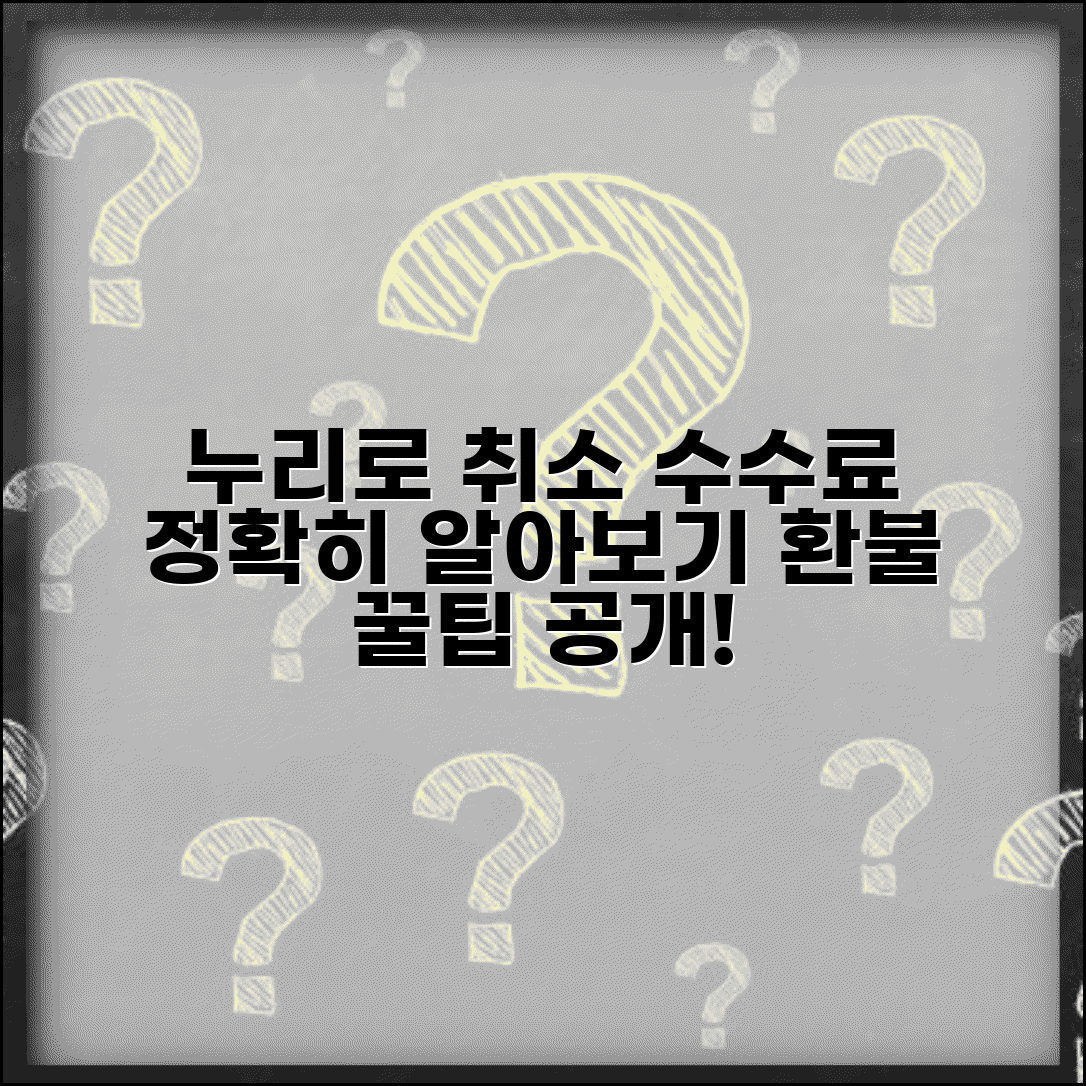 누리로 취소 수수료 | 누리로 기차표 취소 수수료 완벽정리