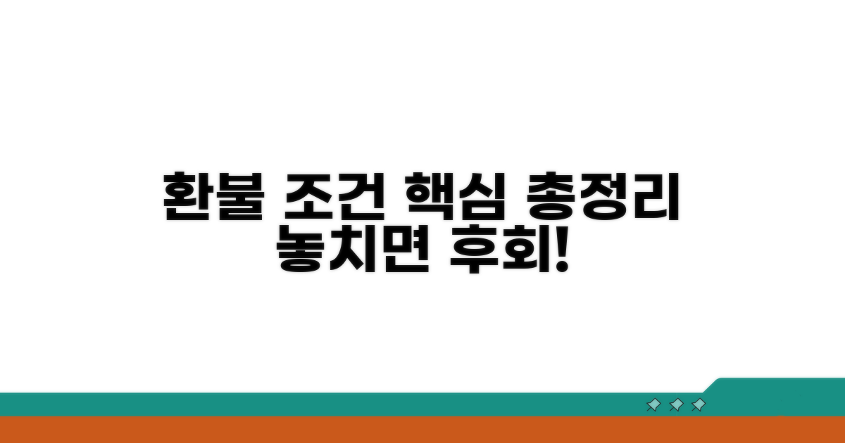 환불 절차와 핵심 조건 확인