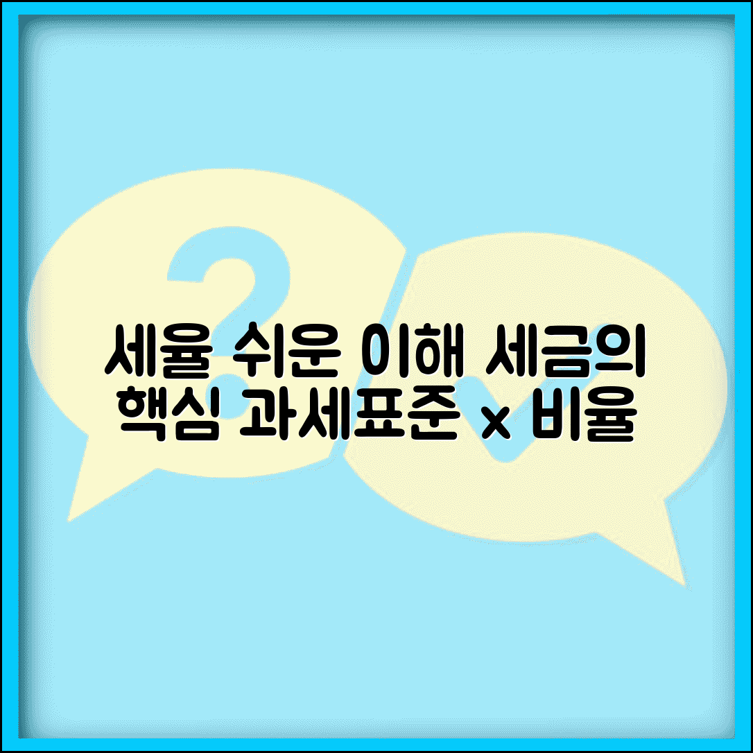 세율 뜻 쉽게 이해하기 | 과세표준에 곱하는 비율, 세금 계산의 핵심