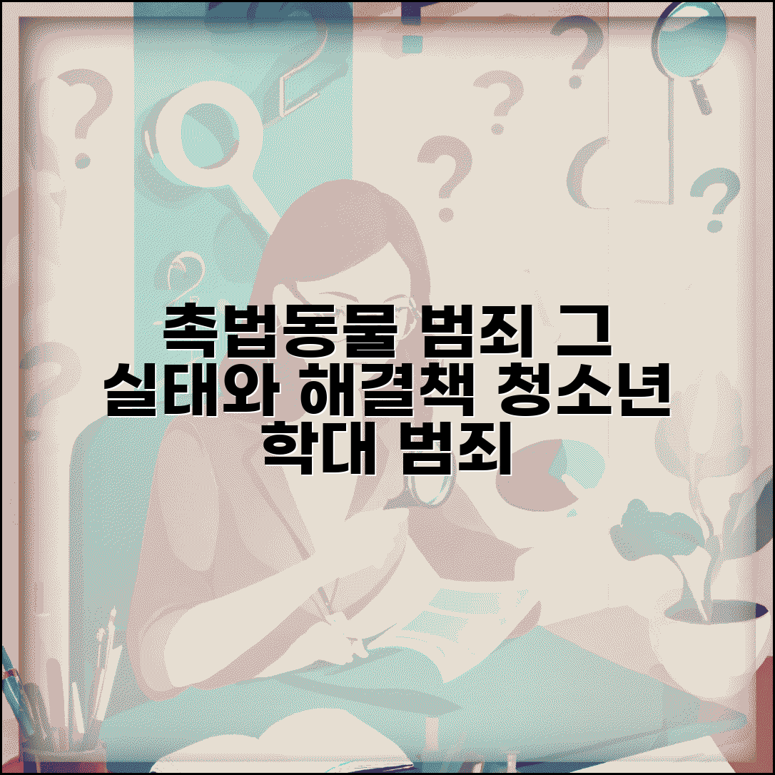 촉법동물 범죄 실태와 대응 | 동물학대 청소년 범죄 현황과 해결책
