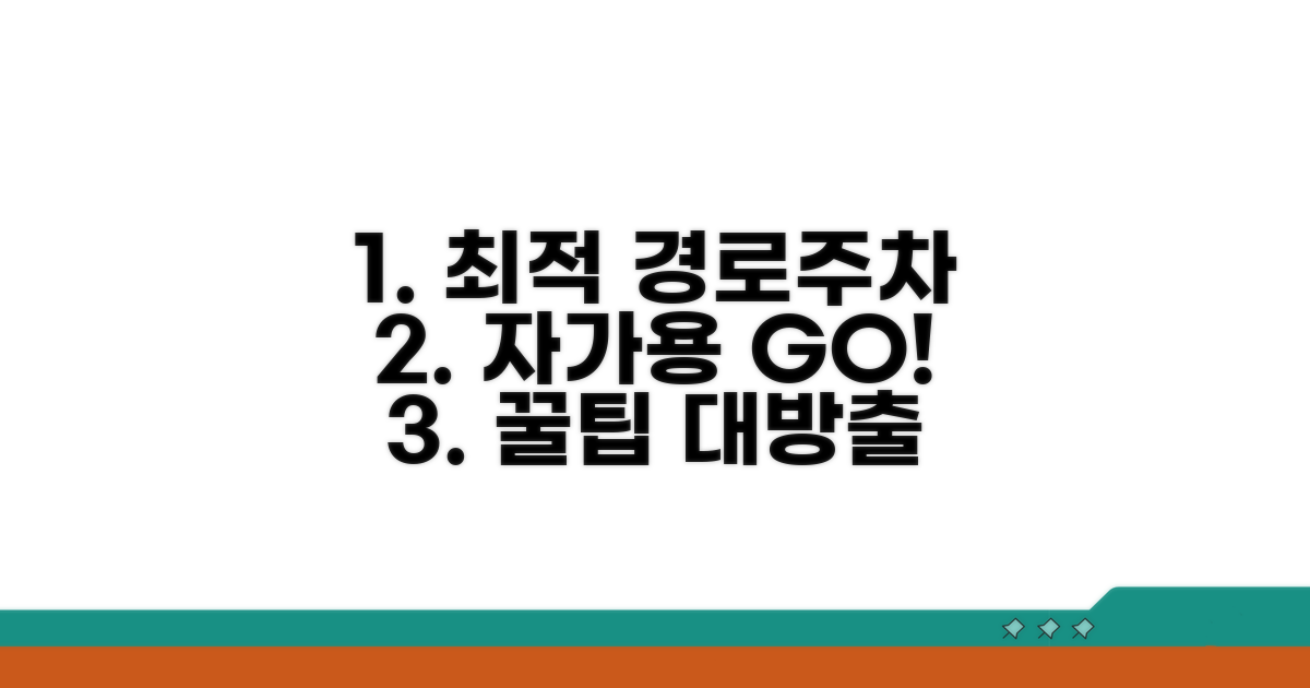 자가용 최적 경로와 주차 꿀팁