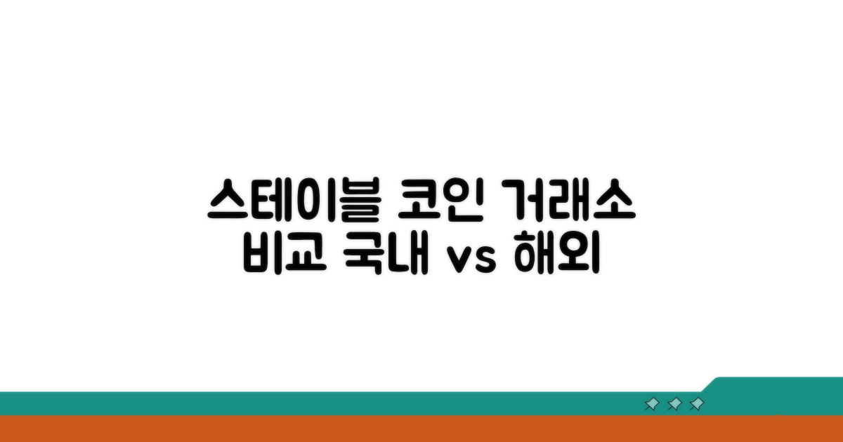 국내외 스테이블 코인 거래소 비교