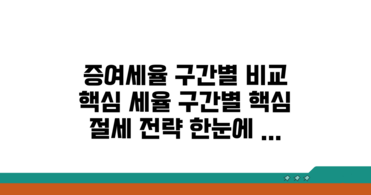 증여세 세율 구간별 비교