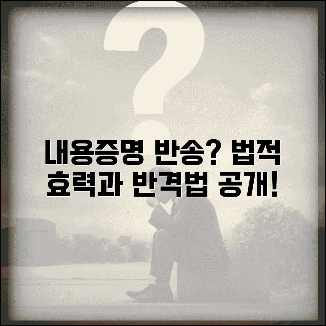 내용증명 반송 수취거부 시 법적 효력과 대처법