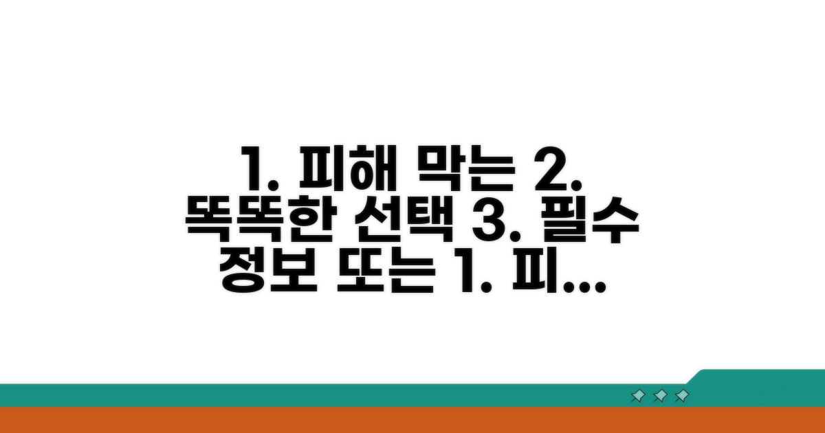피해 막는 똑똑한 선택