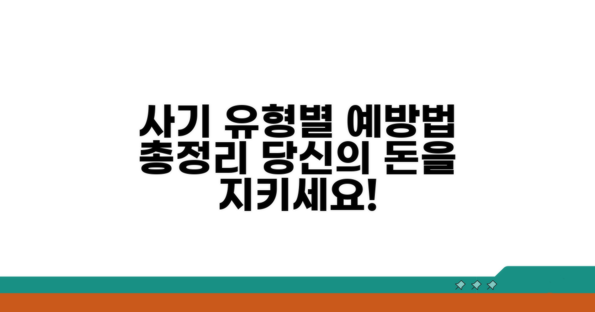 사기 유형별 예방 방법
