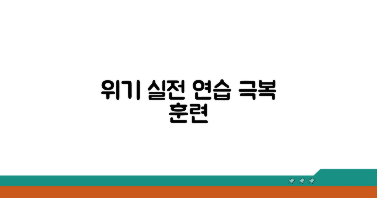 위기 상황 극복 위한 실전 연습