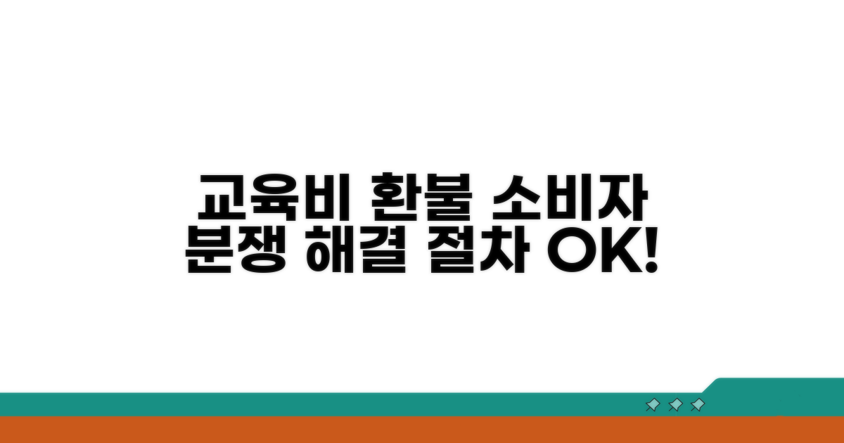 교육비 환불, 소비자 분쟁 해결 절차 알아보기
