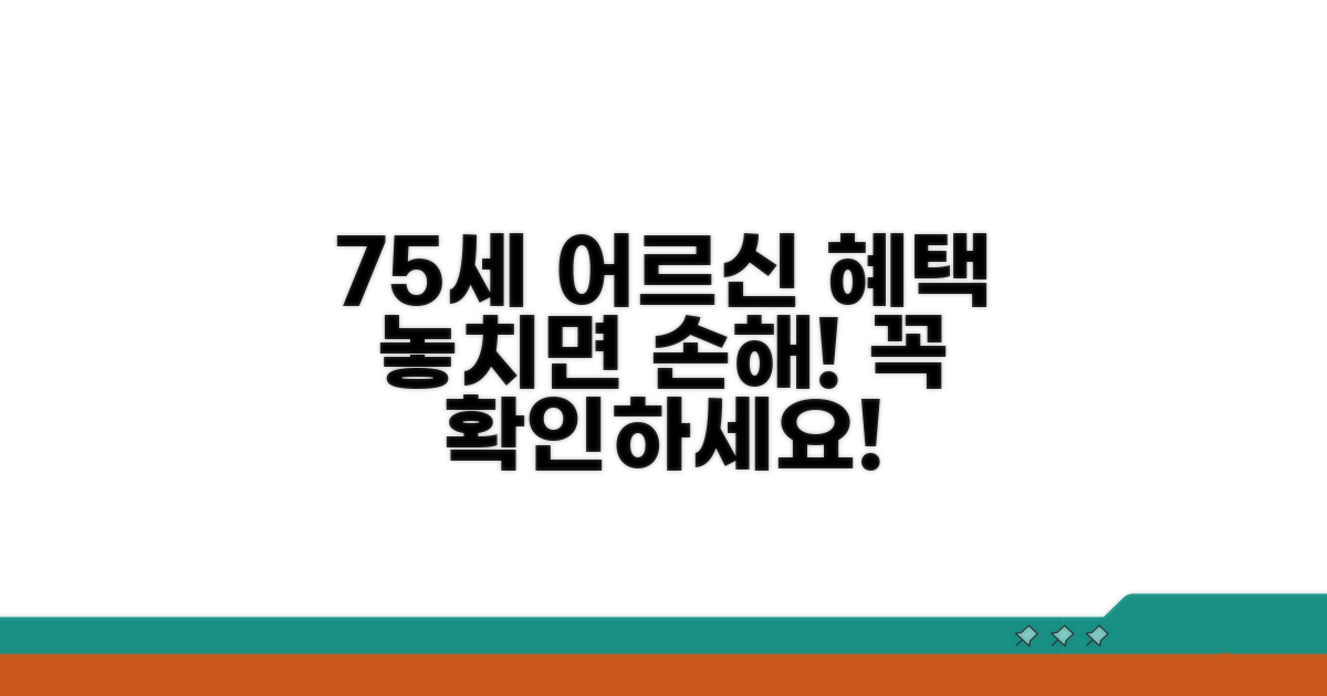 75세 어르신을 위한 정부 혜택 총정리