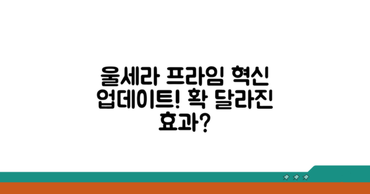 울세라 프라임, 무엇이 달라졌을까?