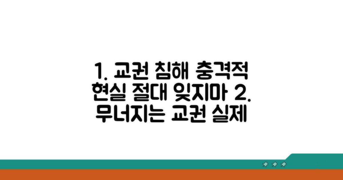 교권 침해 실제 사례 모음