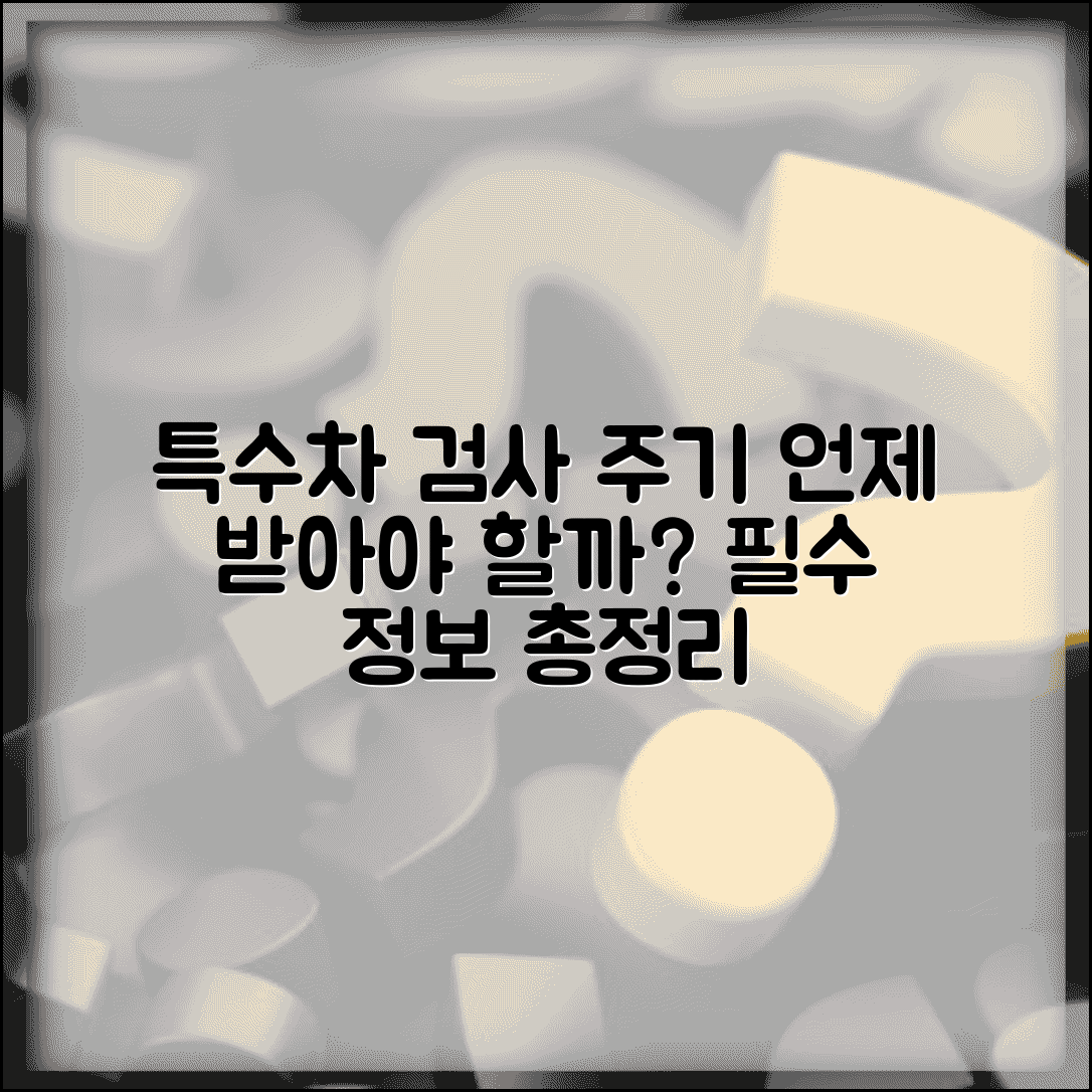 특수차 정기검사 주기 언제 받는지 | 특수차량 검사 시기, 꼭 알아야 할 정보 총정리