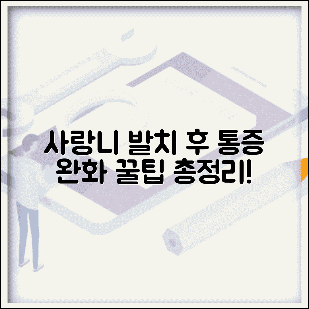 사랑니 발치 후 주의사항 | 뺀 후 관리 방법, 통증 완화 및 회복 꿀팁 총정리