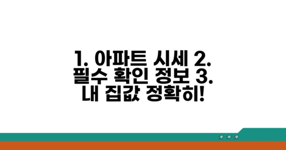 정확한 아파트 시세 확인 필수 정보