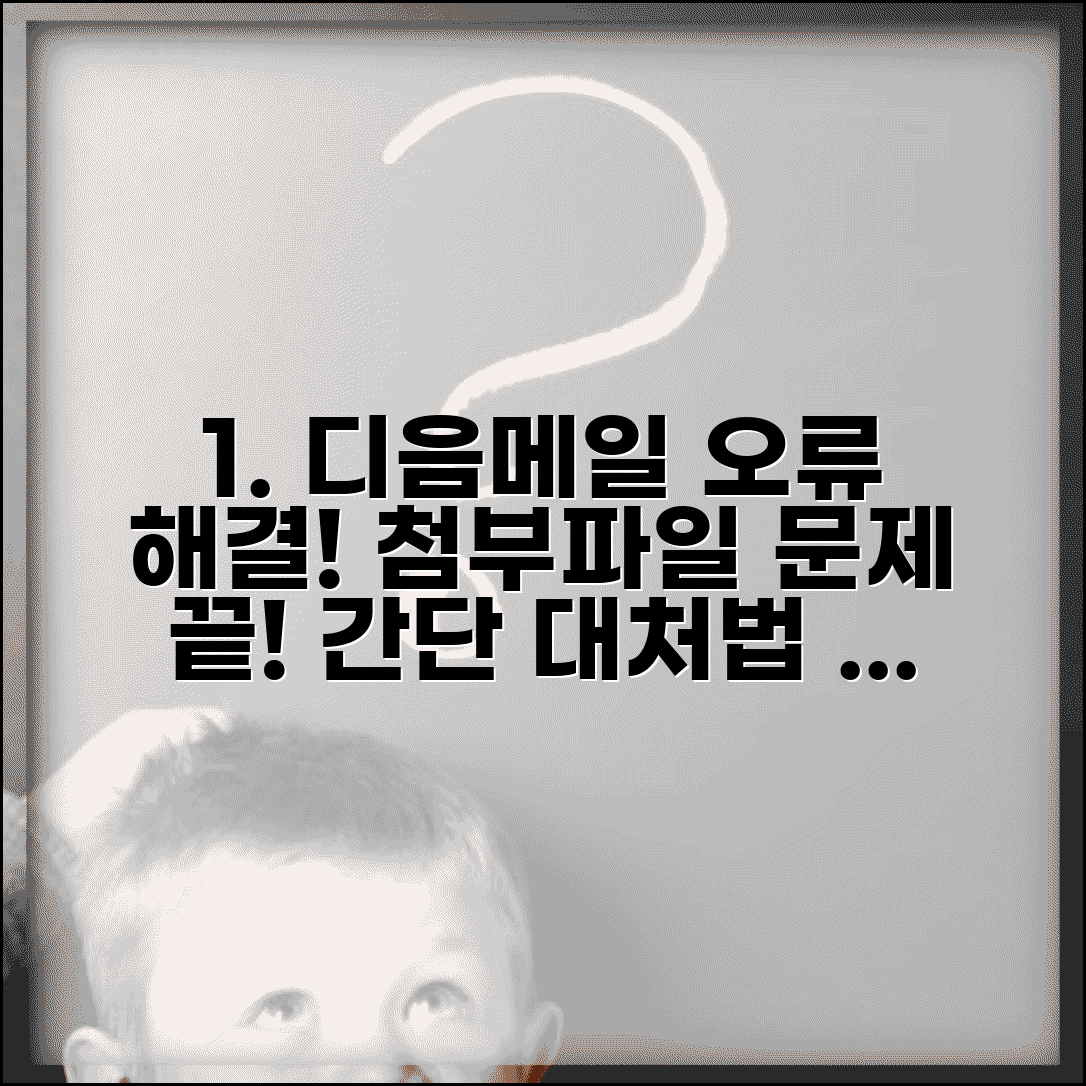 디음메일 서류첨부중 오류 해결 방법 | 다음메일 첨부파일 오류, 원인과 간단한 대처법