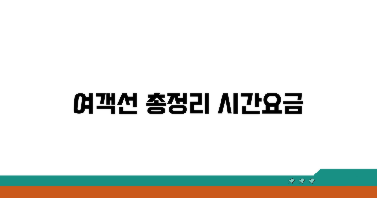 여객선 운항 시간 및 요금 총정리