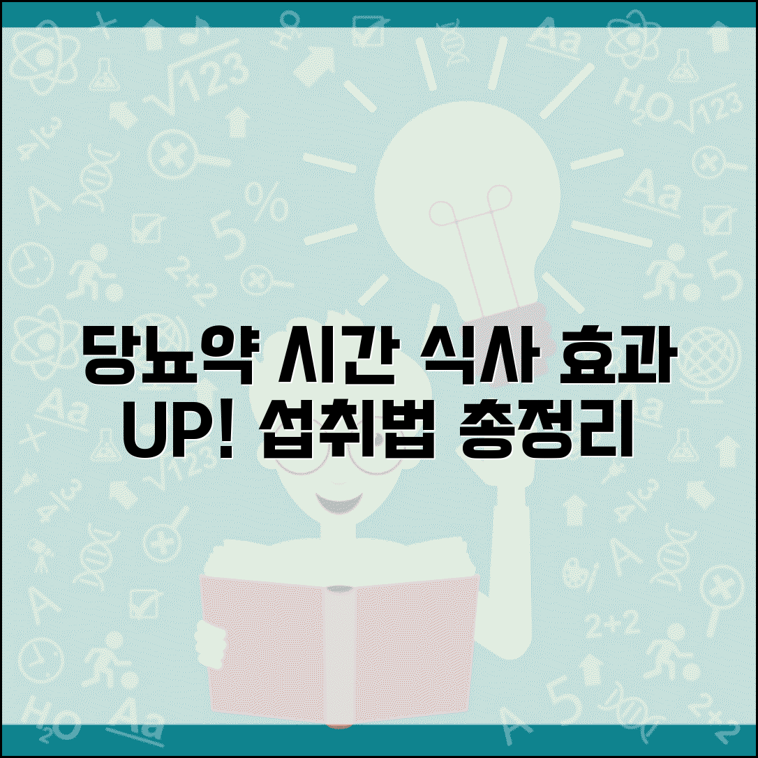 당뇨약 복용 시간과 식사 | 언제 먹어야 효과적일까? 섭취법 총정리