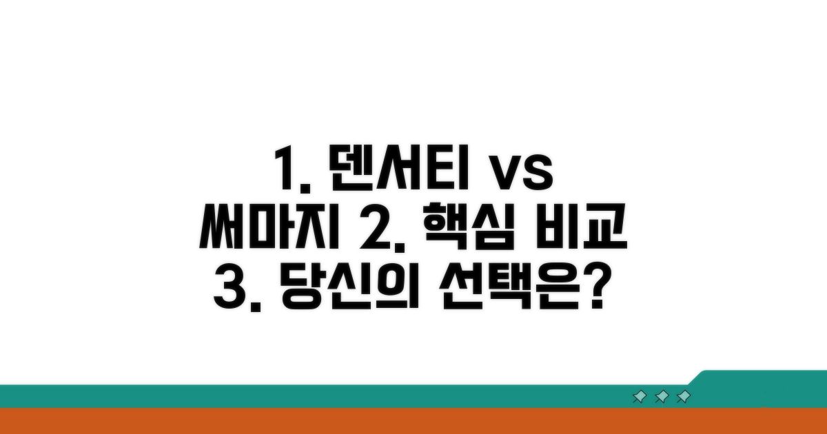 덴서티 vs 써마지, 차이점 한눈에