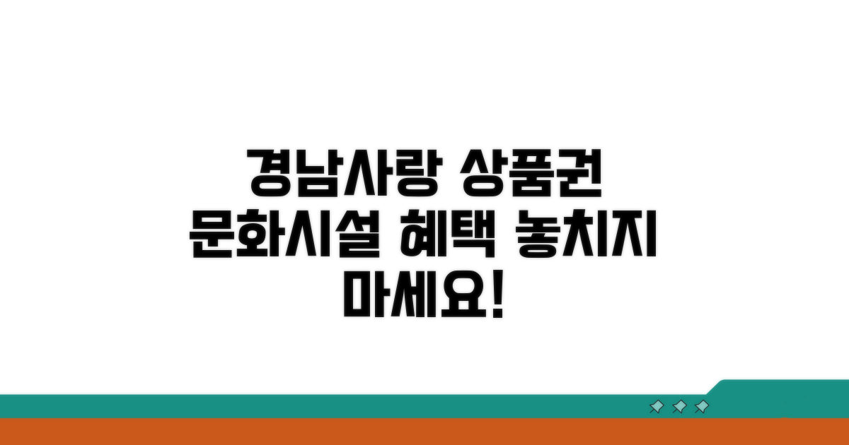경남사랑 상품권 문화시설 혜택 파헤치기