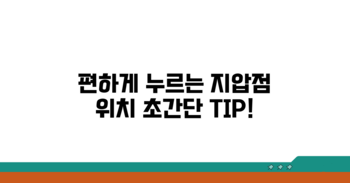 편안하게 누르는 지압점 위치