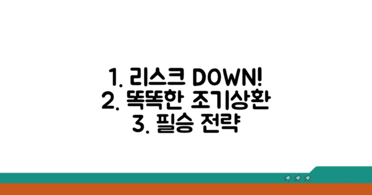 리스크 줄이는 똑똑한 조기상환 전략