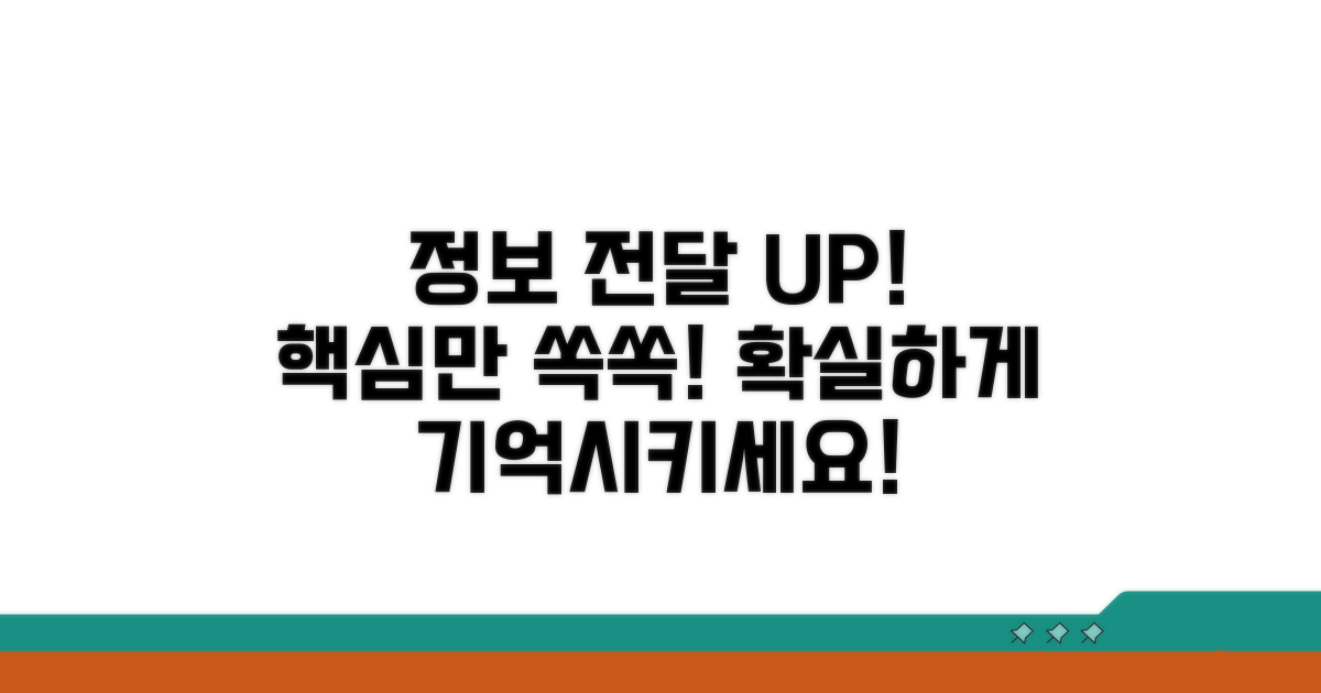 정보 전달 효율 높이는 방법