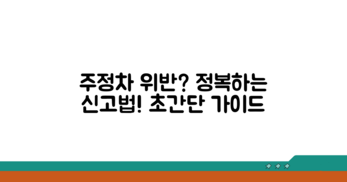주정차 위반 유형별 신고 방법
