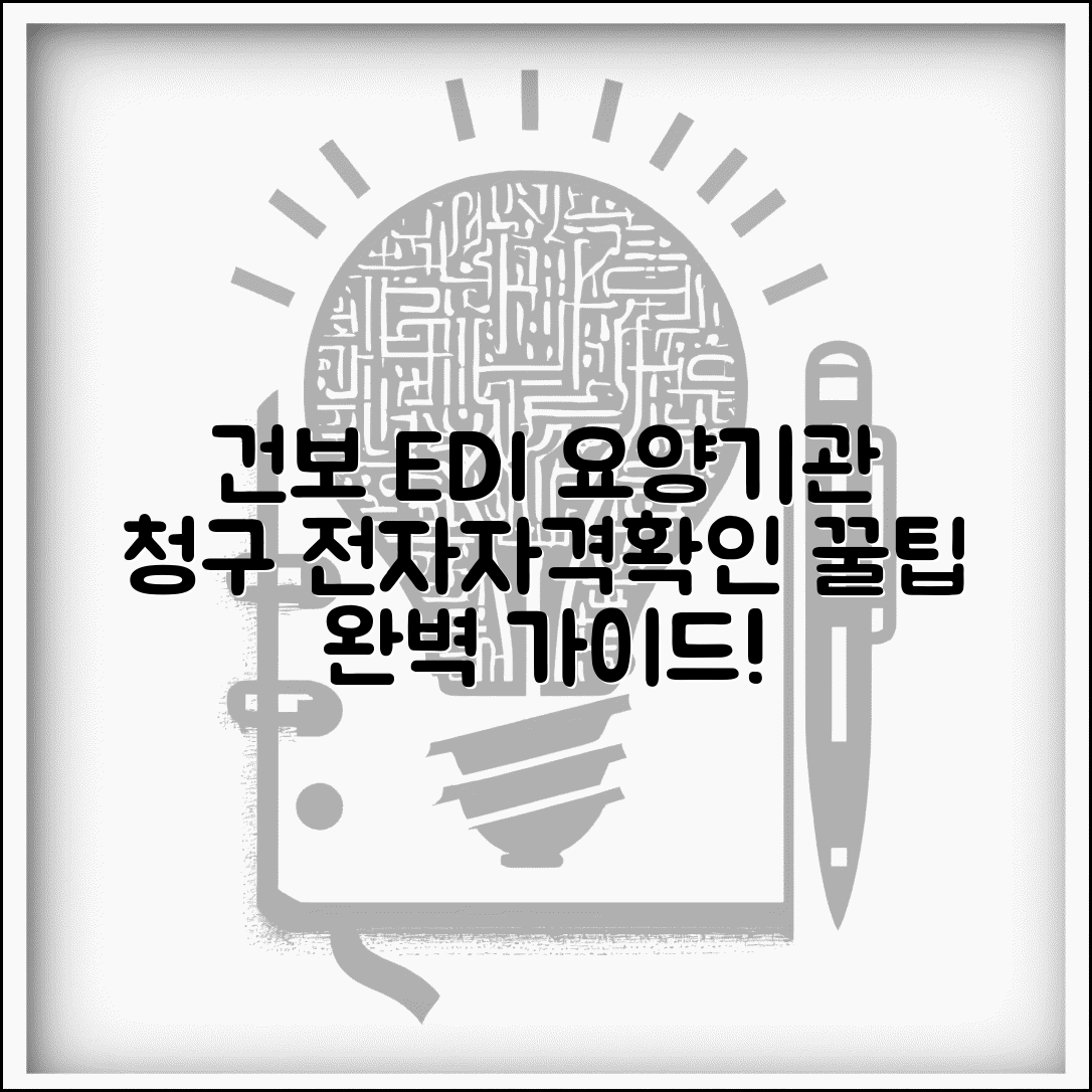 건강보험EDI 시스템 이용 가이드 | 요양기관 청구 방법 | 전자 자격확인 활용법
