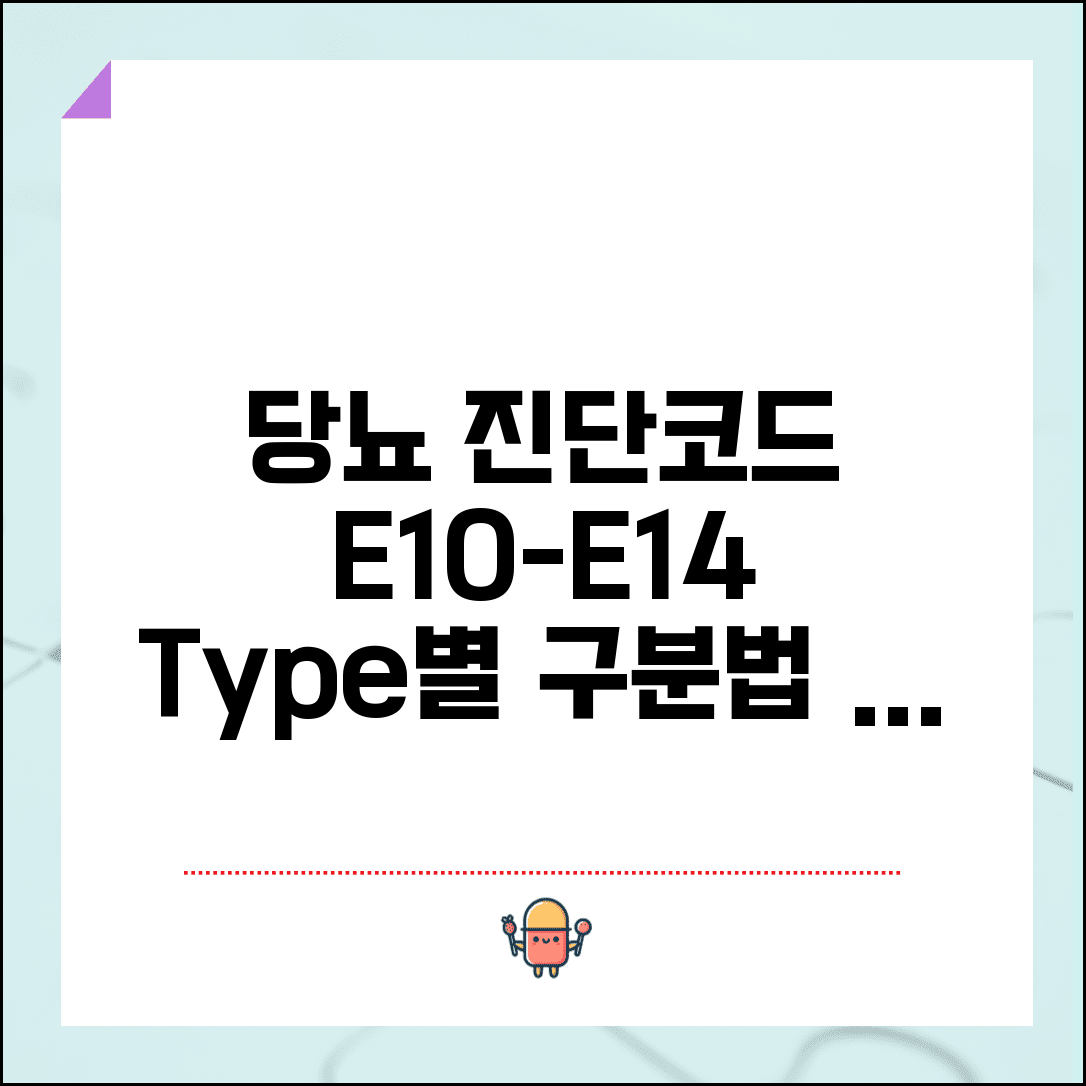 당뇨 진단코드 E10-E14 해석 | 유형별 당뇨 코드 구분법