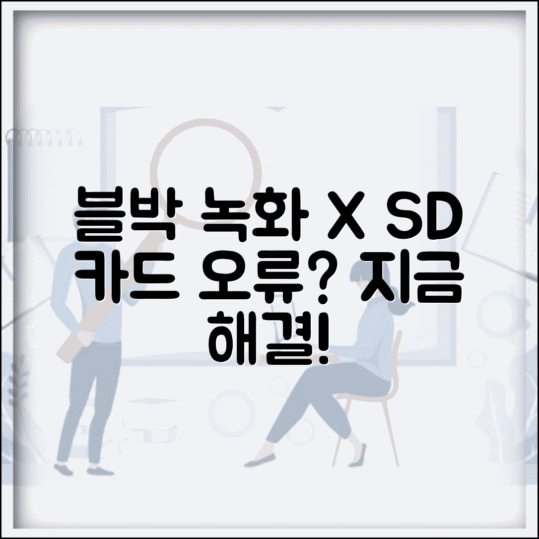 블랙박스 녹화 안됨 | 차량 블랙박스 SD카드 오류 해결