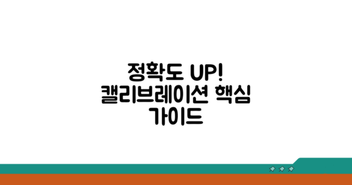 정확한 조작 위한 캘리브레이션 절차