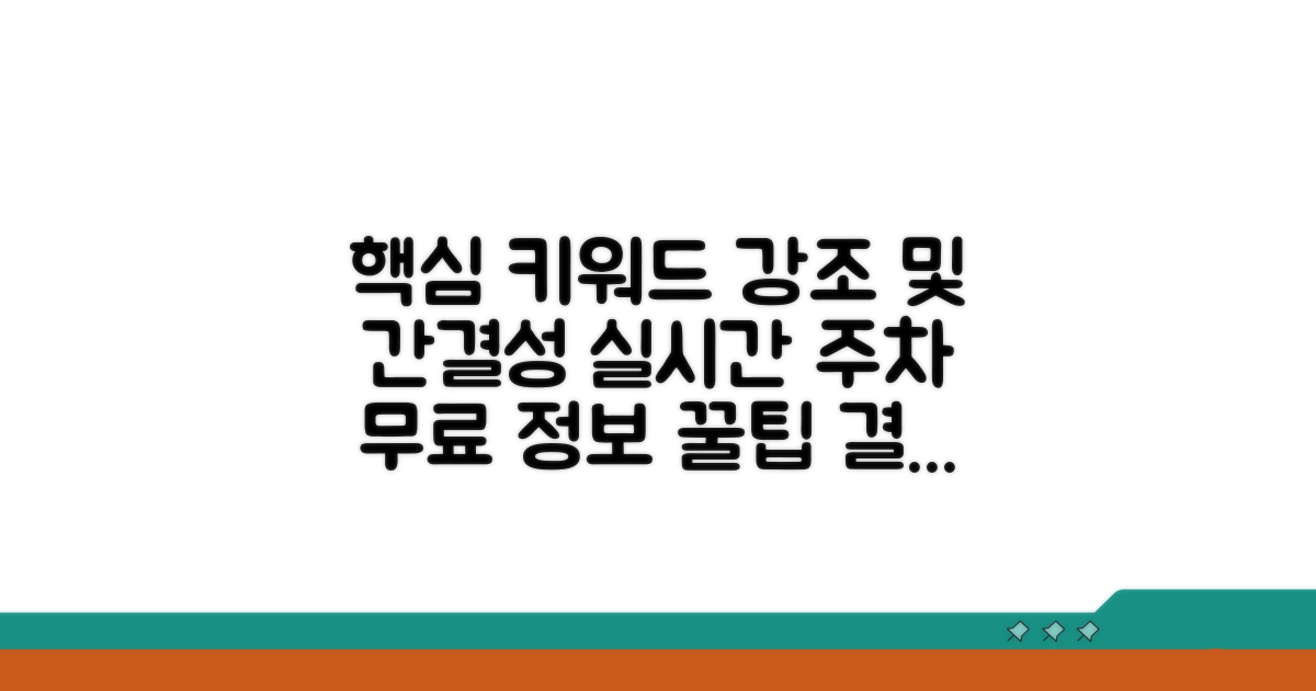 실시간 무료 주차 정보 찾는 법