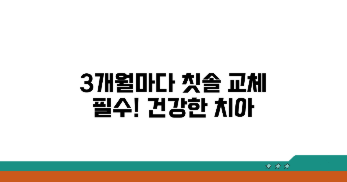 3개월마다 칫솔, 올바른 교체 주기