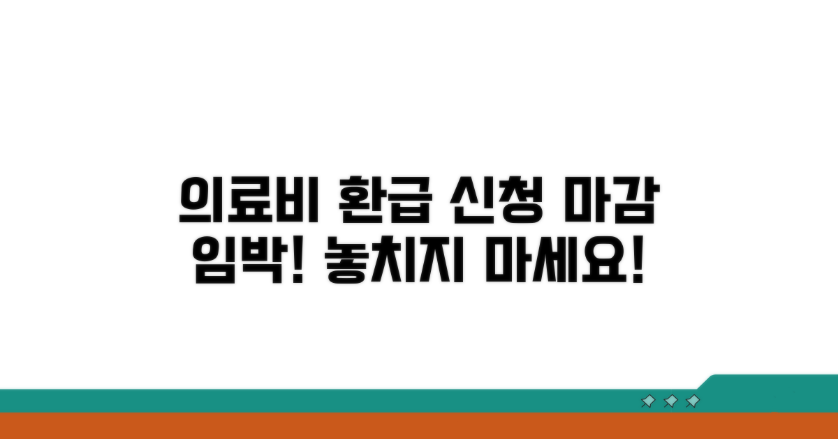 의료비 환급 신청 마감일 확인